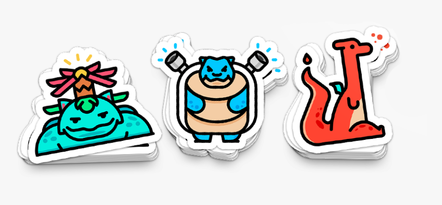 Image Of Kanto Final Evolution Sticker Pack, HD Png Download