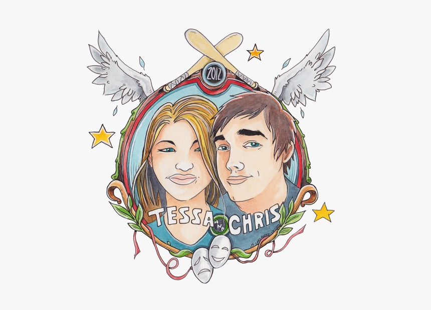 Tessa & Chris - Illustration, HD Png Download
