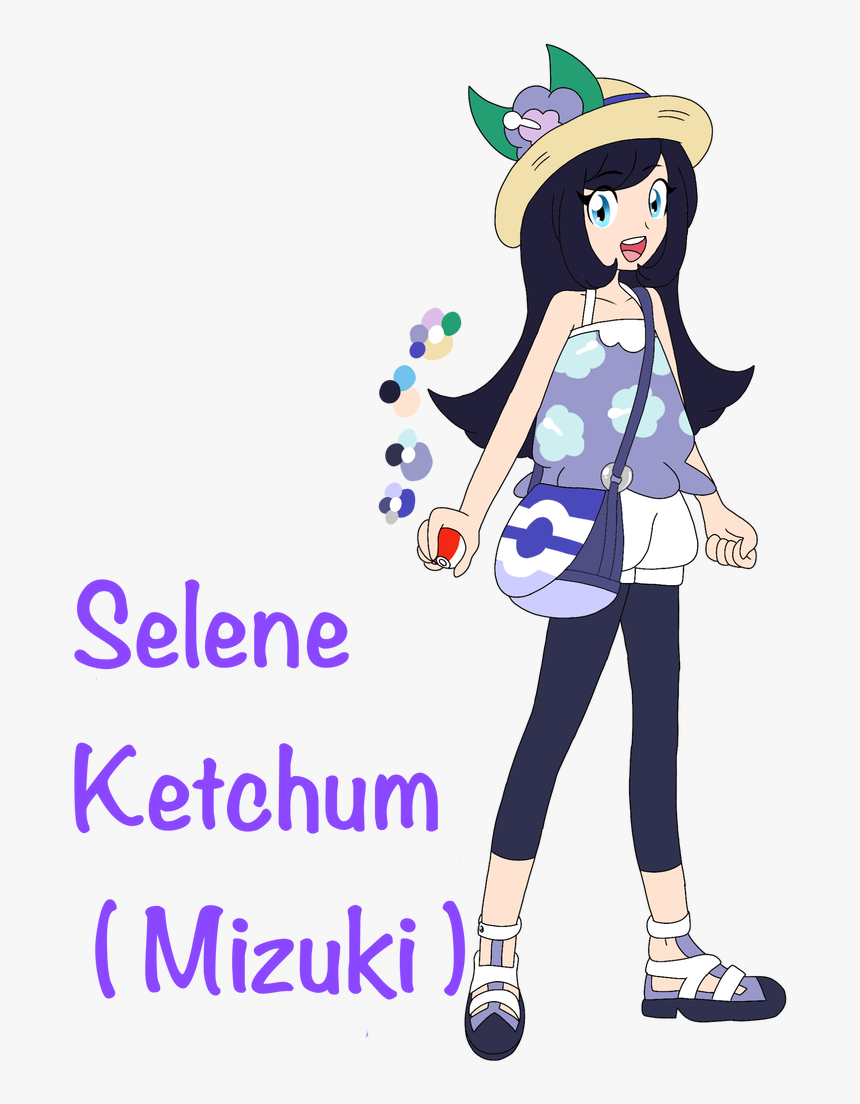 Image - Ash Y Selene Pokemon, HD Png Download