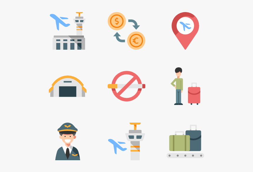 Free Airport Icon Transparent, HD Png Download