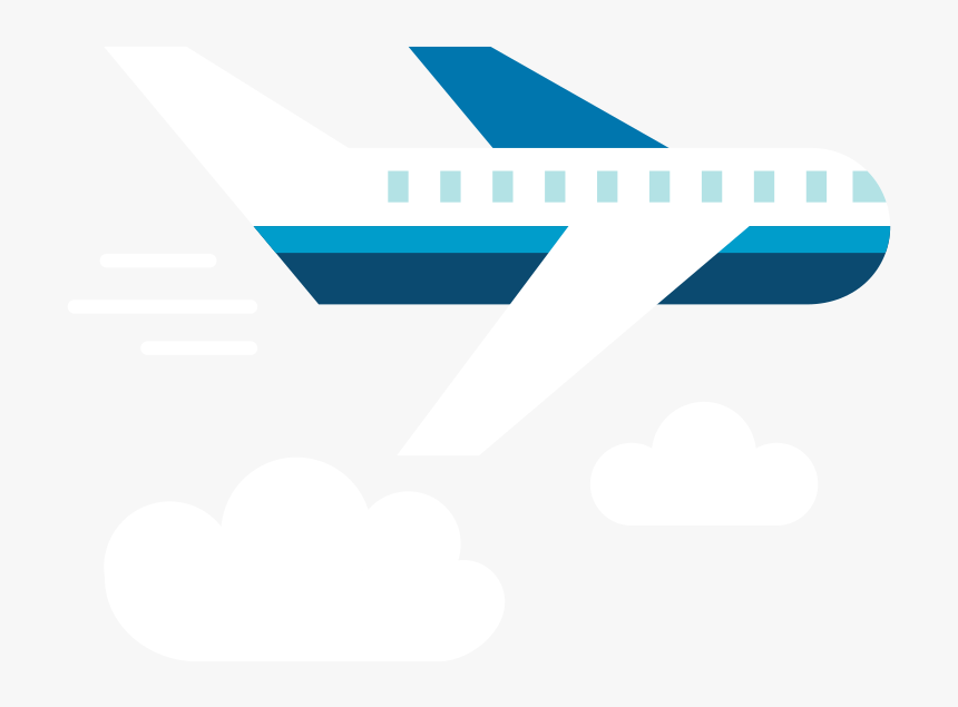 Plane Flat Icon Vector - Emblem, HD Png Download