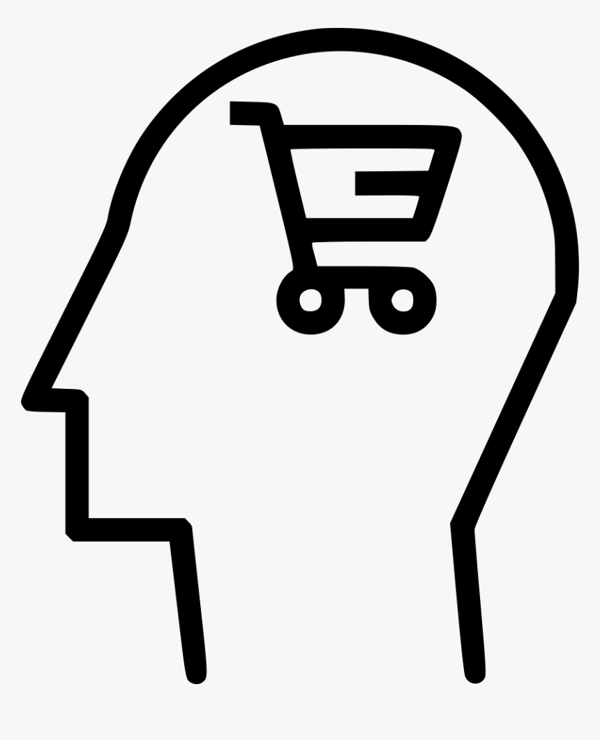 Human Mind User Brain Shop Discount Cart Sale Shopping - Shopping Cart In Brain, HD Png Download