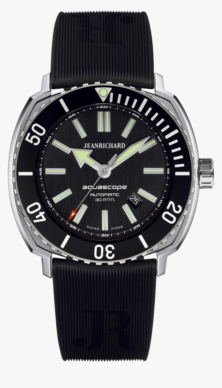 Http - //www - Shiho-watch - - Black - Dial - Tudor Pelagos Blue Rubber Strap, HD Png Download