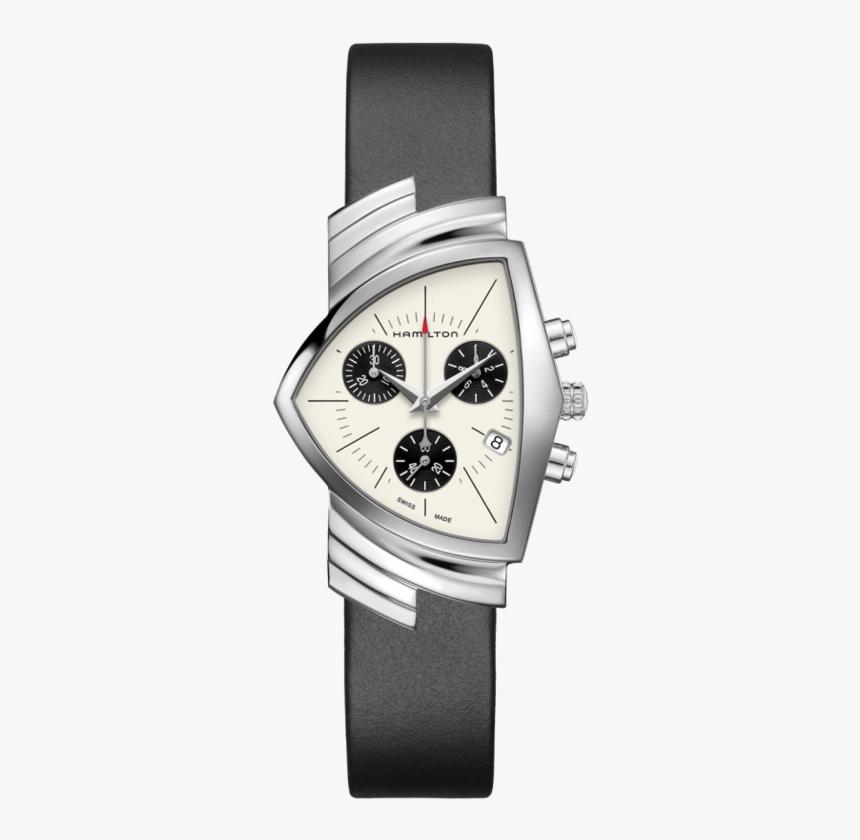 Hamilton Ventura Chronograph Quartz Watch With Cream - Hamilton Watches, HD Png Download