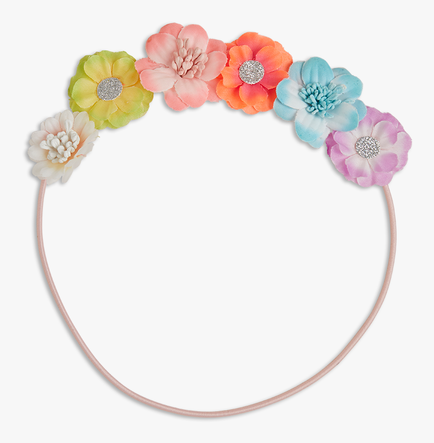 Flower Hair Band Coral - Hair Band Floral Png, Transparent Png
