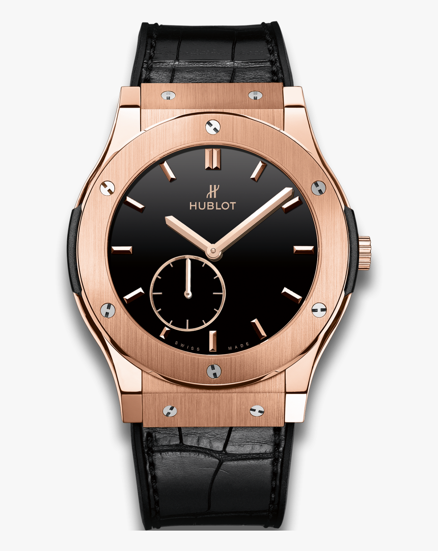 Classic Fusion Ultra-thin King Gold Black Shiny Dial - Hublot 511 Nx 1171 Rx, HD Png Download