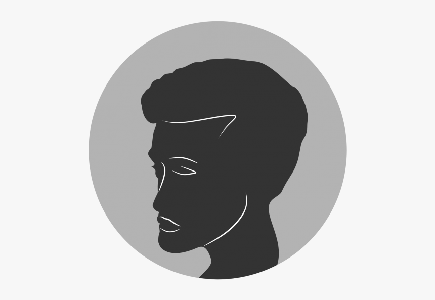 Portrait Of A Man Silhouette Logo Font - Silhouette, HD Png Download