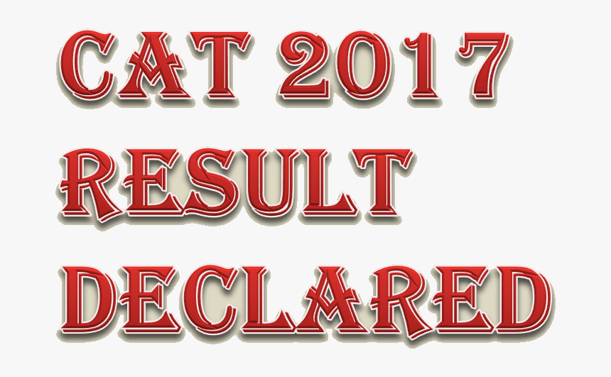Image Of Cat 2017 Result Declared - Carmine, HD Png Download