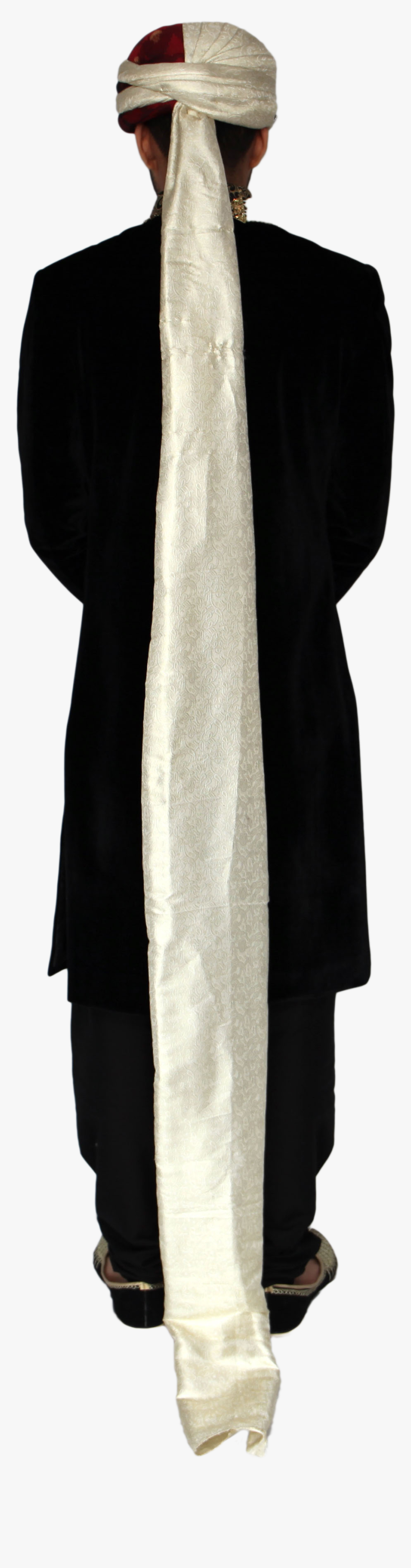 Maroon And Off-white Turban Safa Hat - Sweater, HD Png Download