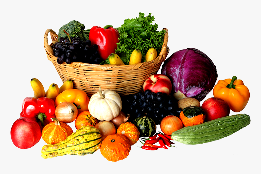 Online Vegetables In Ahmedabad - Fruits In A Basket Png, Transparent Png
