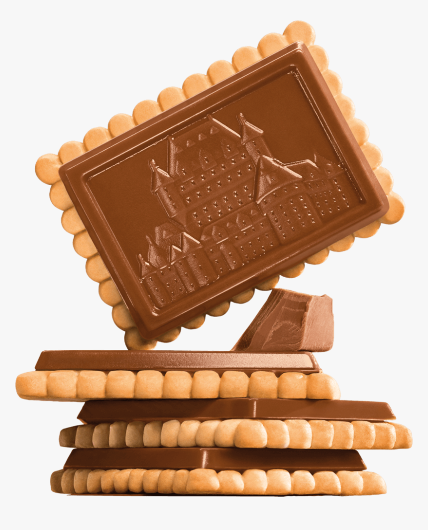 Square Cookies With Chocolate On Top, HD Png Download