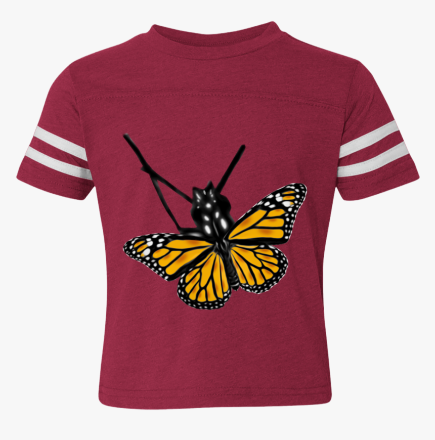 Monarch Butterfly Cartoon Printed Toddler Football - Rabbit Skins, HD Png Download