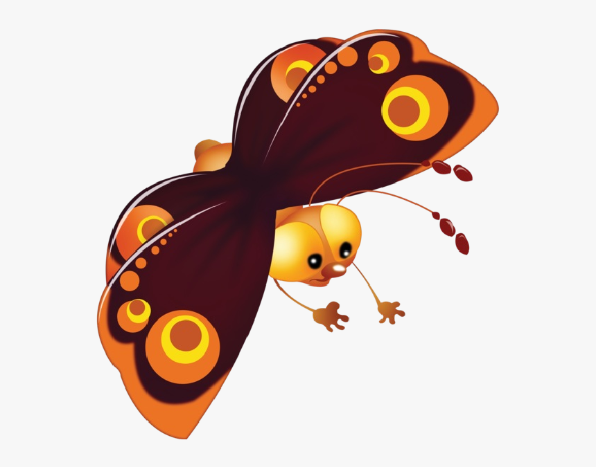 Baby Butterfly Cartoon Clip Art Pictures - Clipart Baby Butterfly Cartoon, HD Png Download