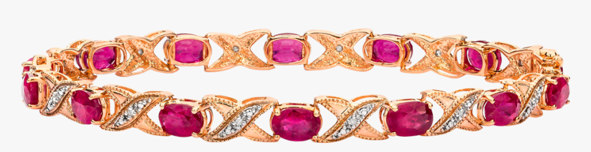 Saphhire And Ruby Bracelets - Bangle, HD Png Download