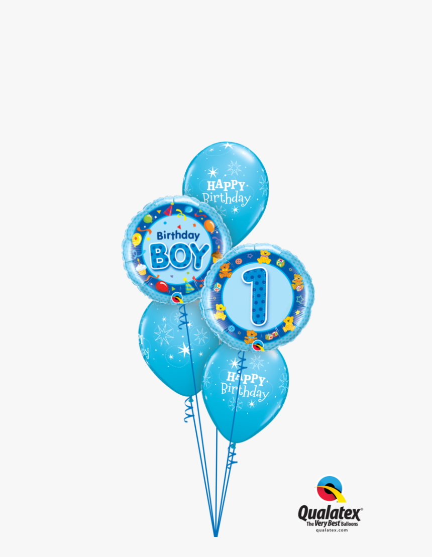 Blue Birthday Balloons Png, Transparent Png