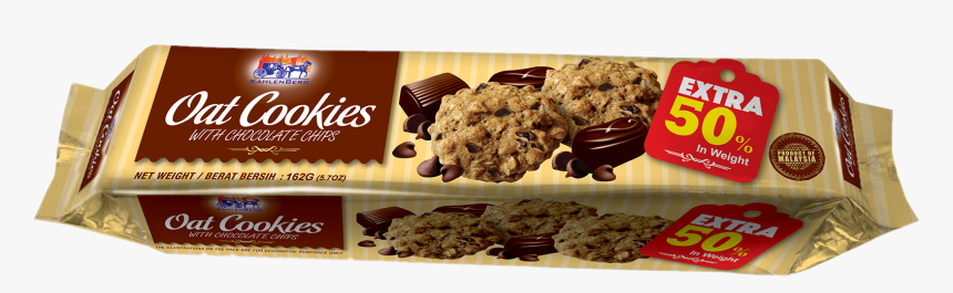 Oat Cookies With Chocolate - Chocolate Chips Cookies With Oats Packaging, HD Png Download