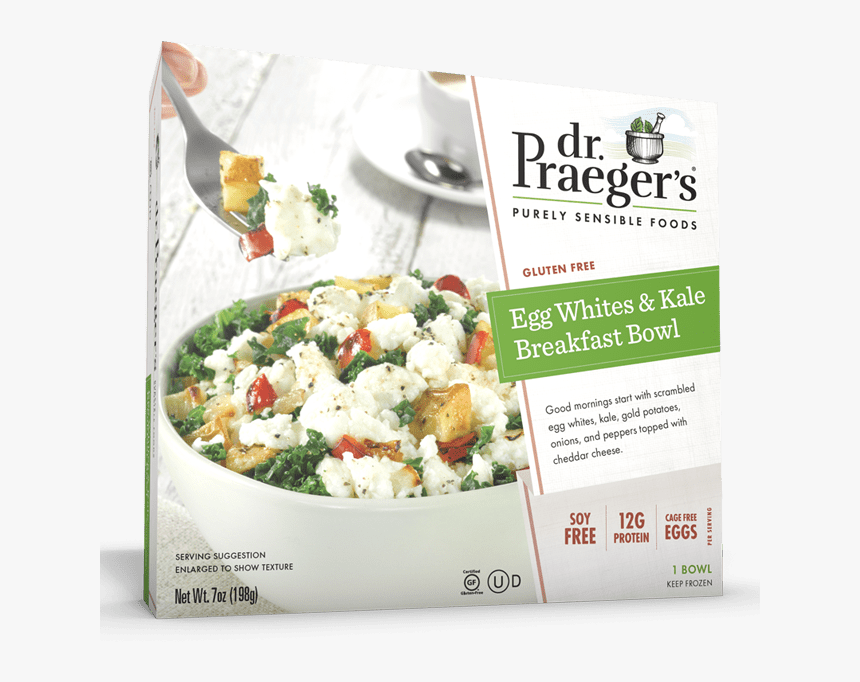 Praeger S Egg Whites & Kale Breakfast Bowl Package - Dr Praeger's Egg Whites And Kale Breakfast Bowl, HD Png Download