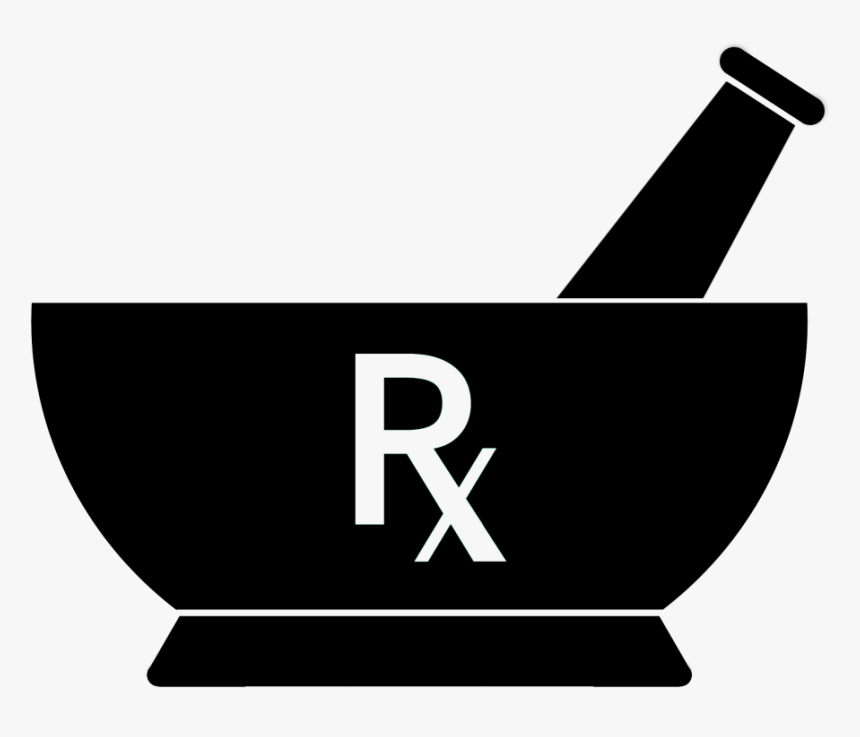 Clip Art Mortar And Pestle Logo - Mortar And Pestle Rx, HD Png Download