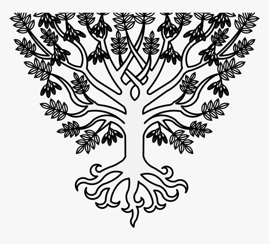 Port Drawing Tree - Ash Tree Heraldry, HD Png Download