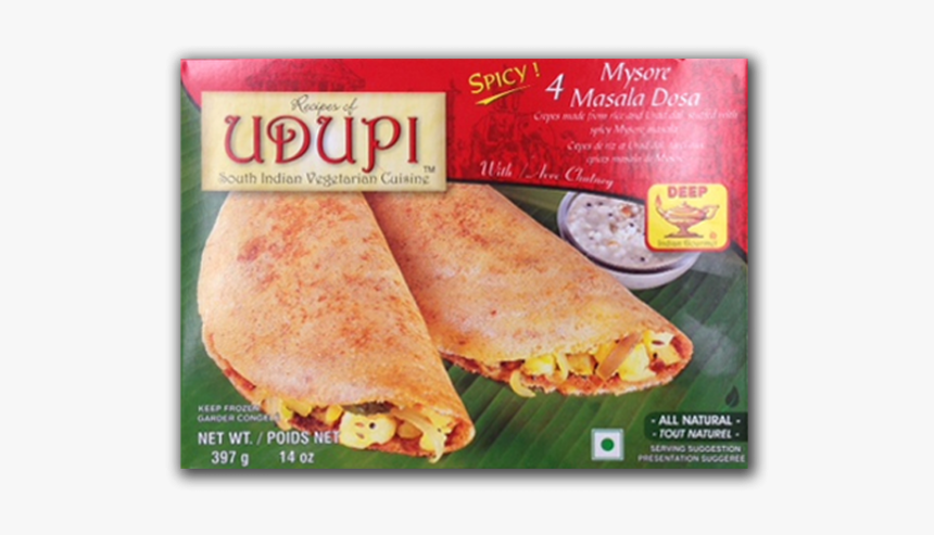 Udupi Mysore Masala Dosa 4pieces - Udupi Frozen Mysore Masala Dosa, HD Png Download