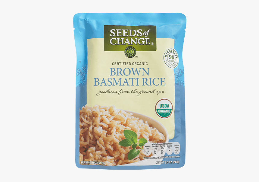 Brown Basmati Rice - Seeds Of Change Brown Basmati Rice, HD Png Download
