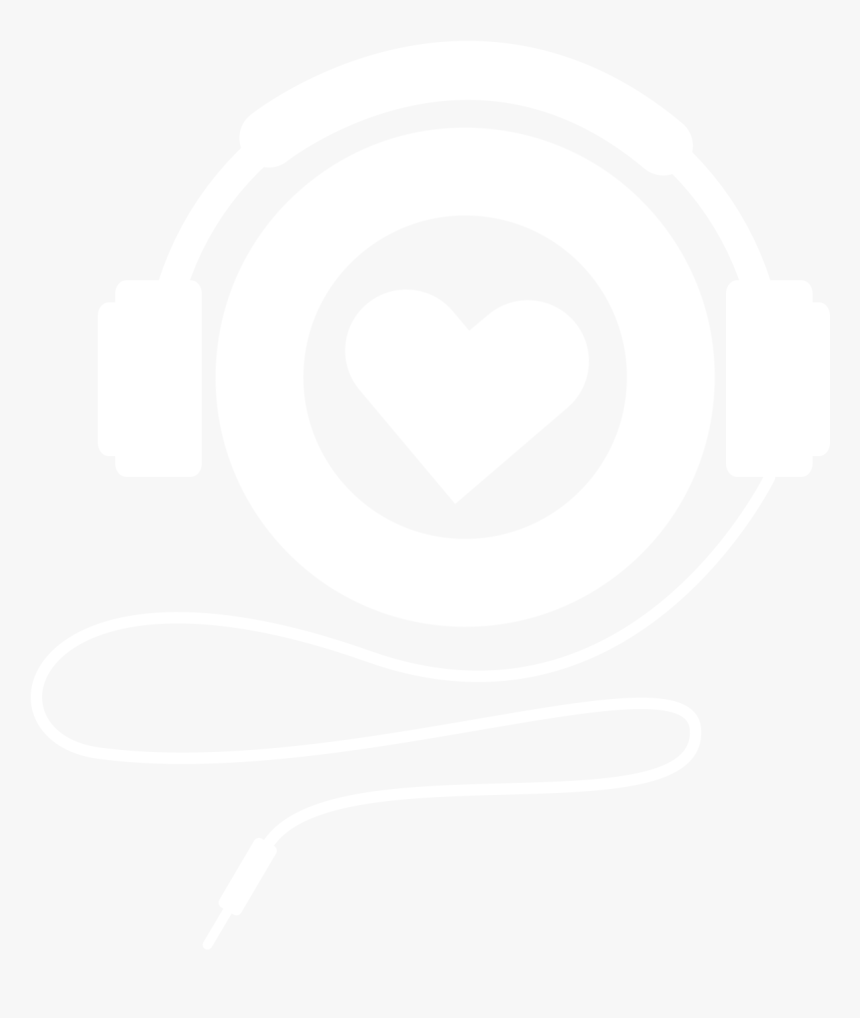 One Love Headphone Logo White - White Headphone Logo Png, Transparent Png