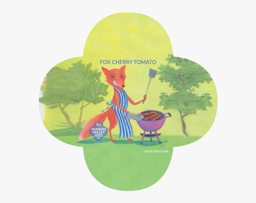 Fox Cherry Tomato Quatrefoil - Fox Grill, HD Png Download