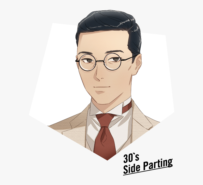 30`s Side Parting - Cartoon, HD Png Download