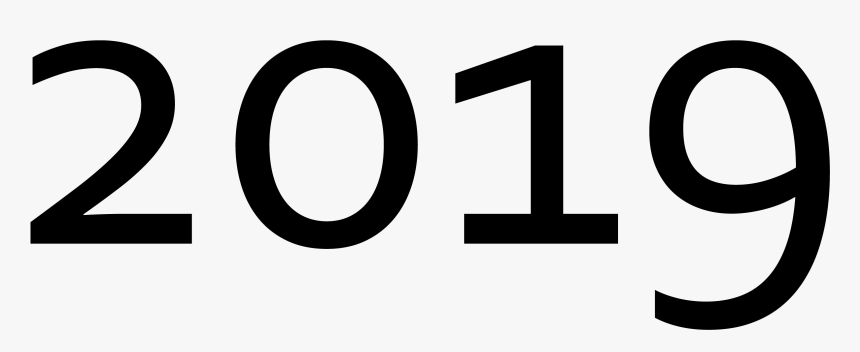 Font - Happy New Year 2019 Png Long, Transparent Png