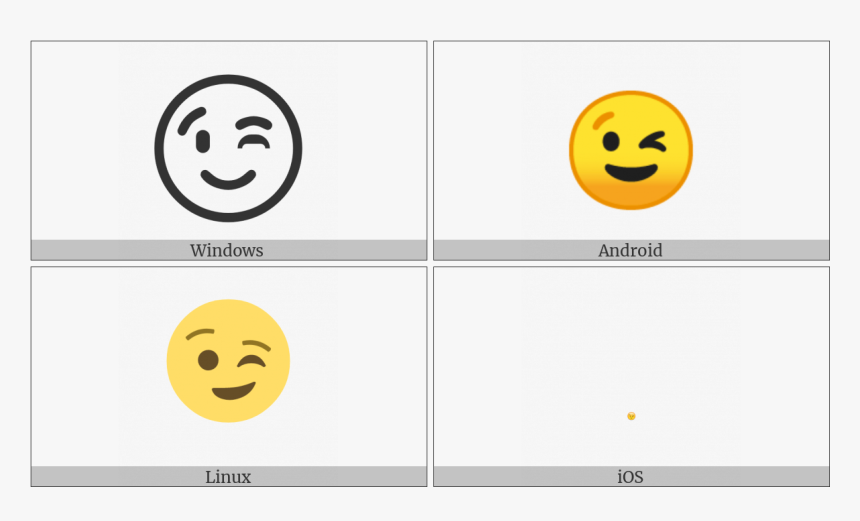 Winking Face On Various Operating Systems - End Of Ayah Symbol, HD Png Download