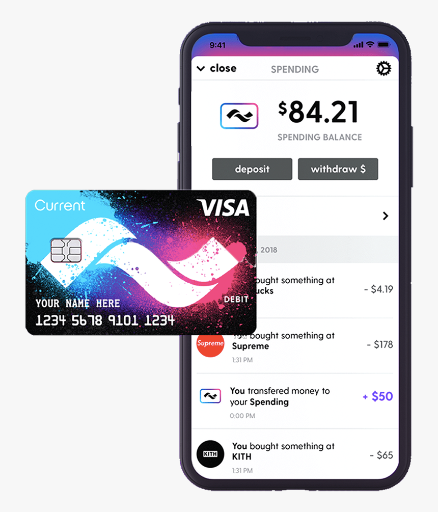 Current Teen Debit Card, HD Png Download