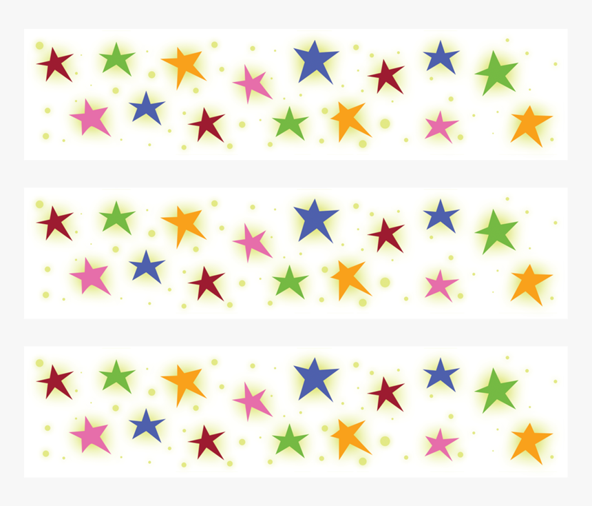 Photocake Edible Cake Banding - Stars Background Aqua, HD Png Download