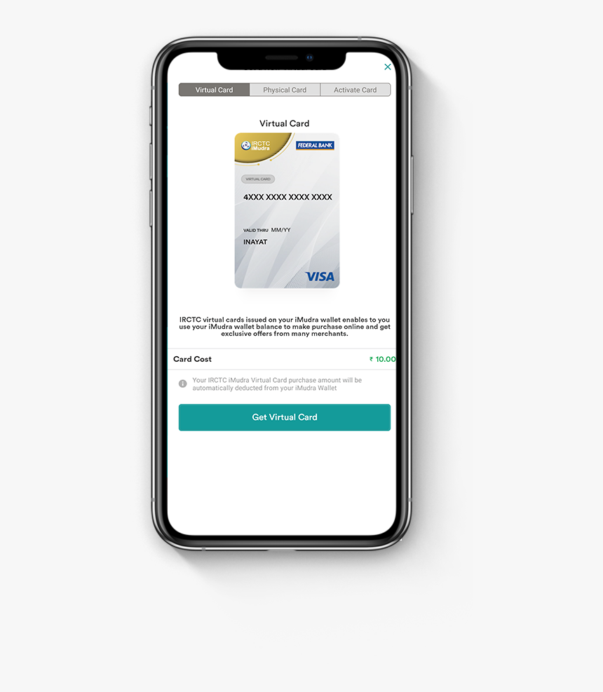 Irctc Imudra Card, HD Png Download