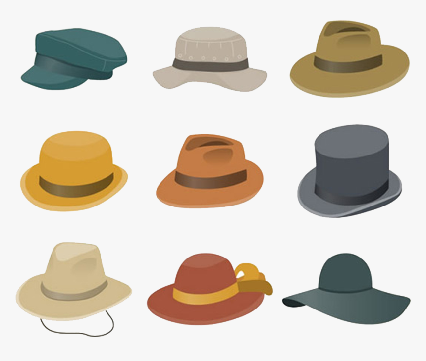 Top Hat Baseball Cap Fedora - Mens Fedora Hat Clipart, HD Png Download
