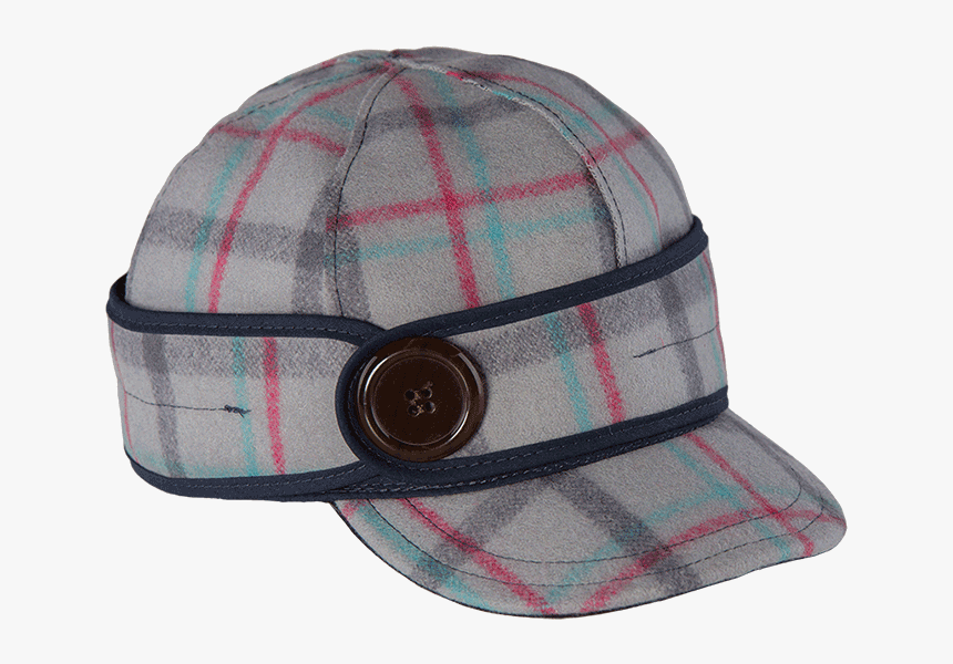 Stormy Kromer Womens Button Up Cap Thimbleberry Plaid - Baseball Cap, HD Png Download