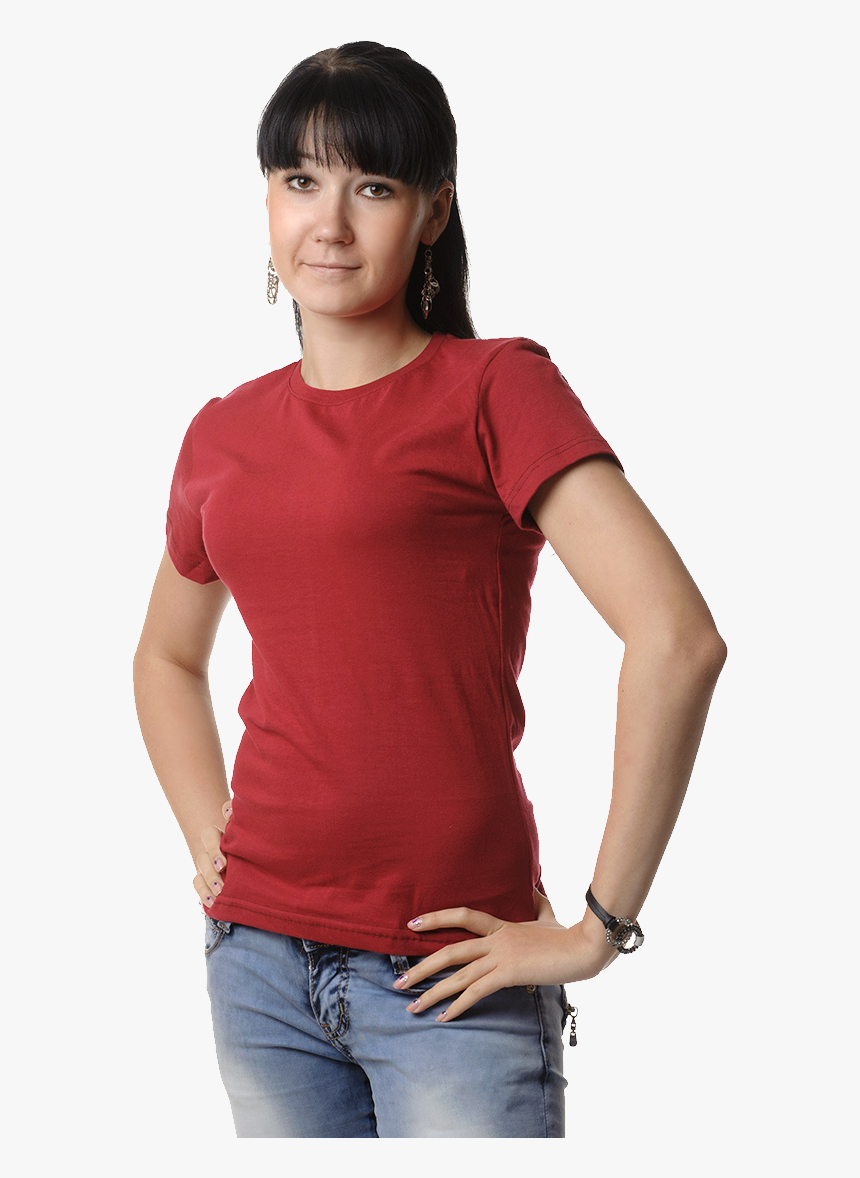 Women Jeans And Shirt Png, Transparent Png