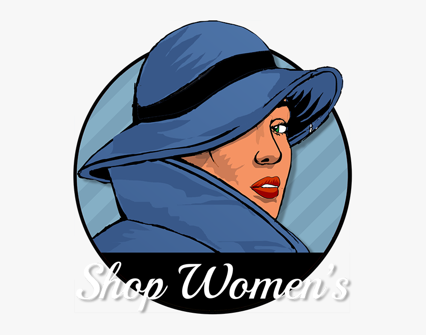 View Womens Collection - Women With Chapeau Cartoon, HD Png Download