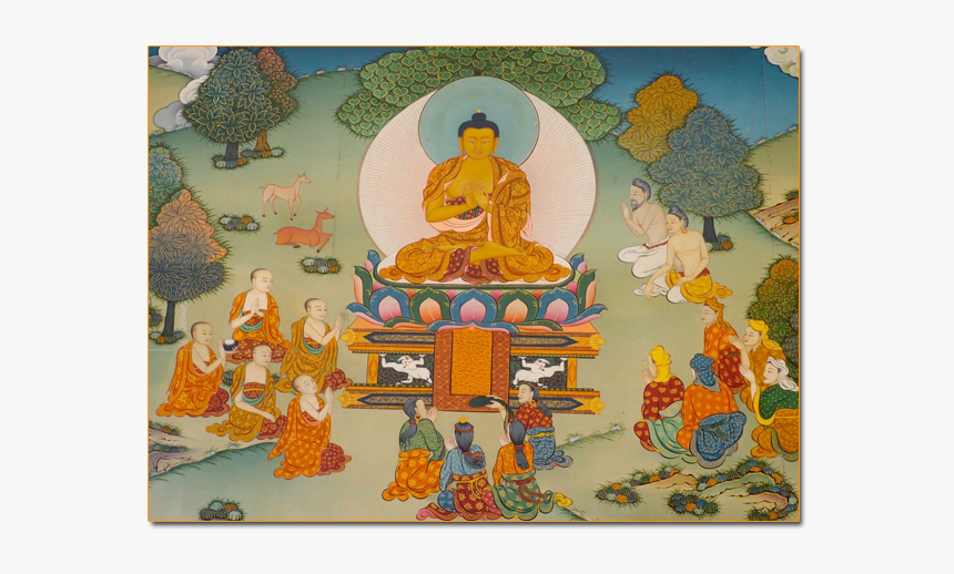 Buddha Turning The Wheel Of Dharma, HD Png Download