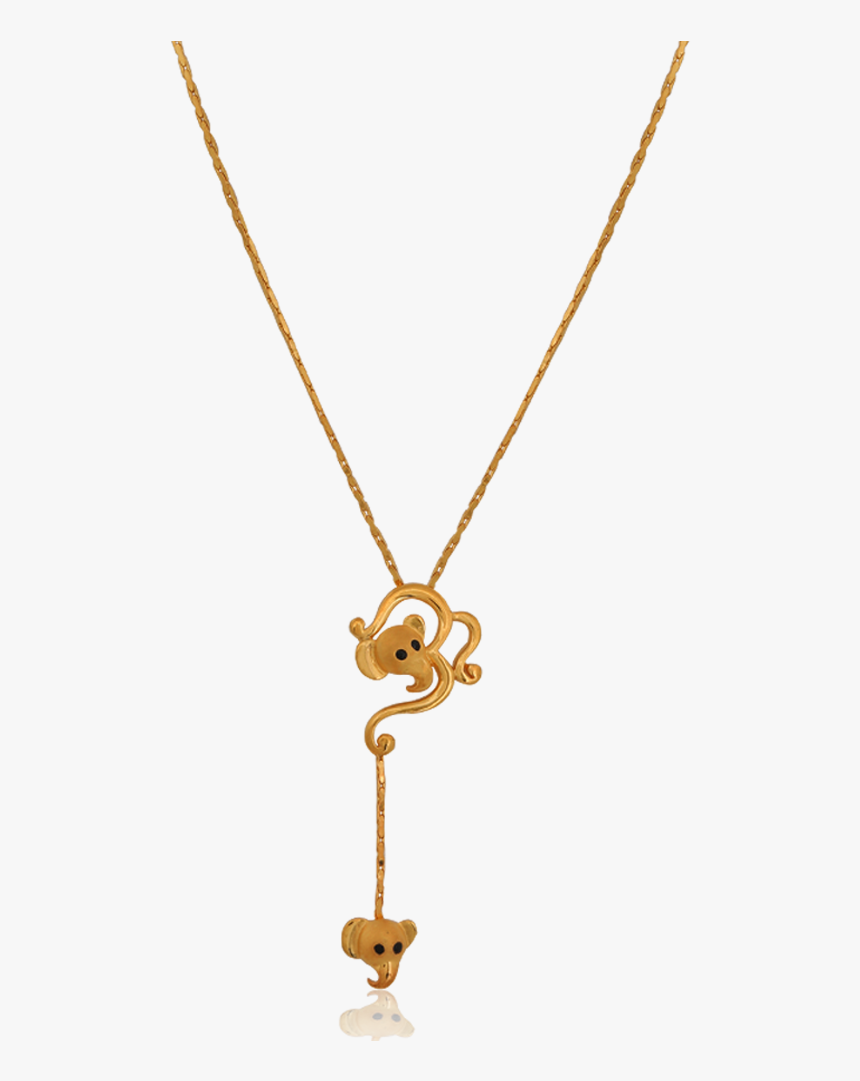 Adorable Gold Elephant Necklace - Pendant, HD Png Download