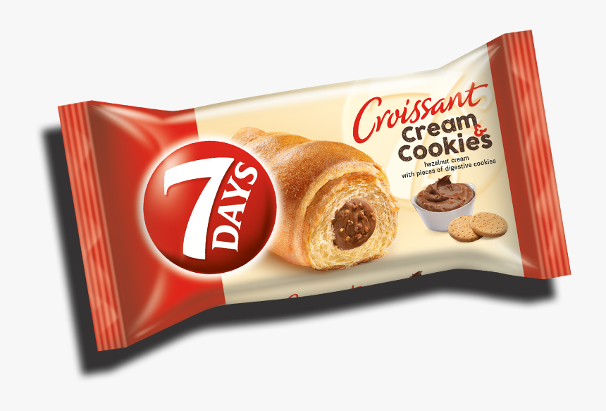 60g - 7 Days Croissant Strawberry, HD Png Download