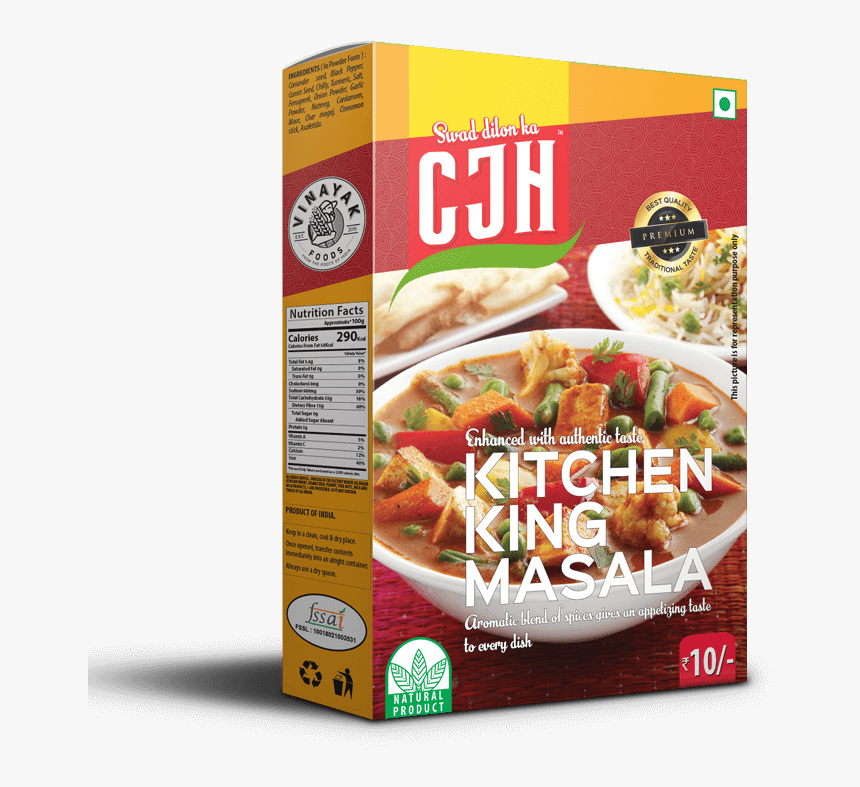 Indian Kitchen King Masala, Cjh, Vinayak Foods Group, - Shree Vinayak Food Products Masale Cjh, HD Png Download