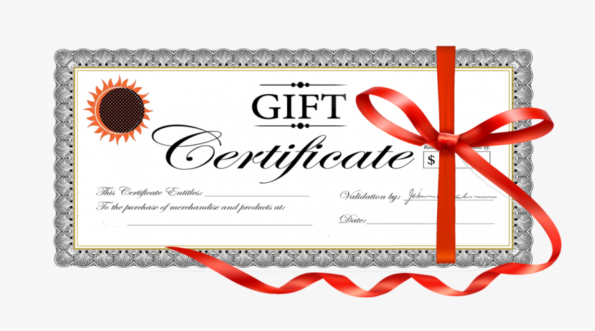 Certificate Tamplate Background Image Fictitious Name - Gift Certificate, HD Png Download