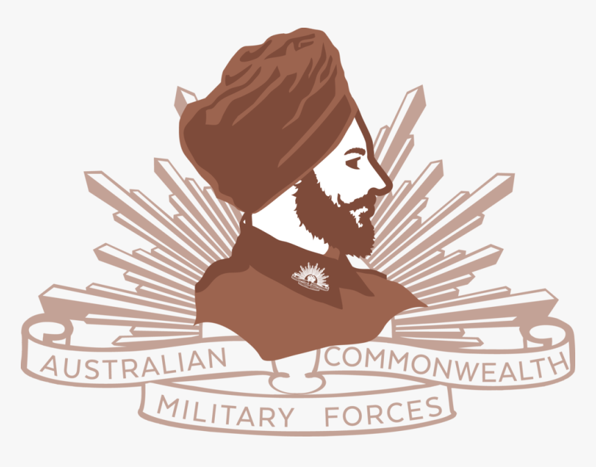 Ww2 Sikh Badge Middle - Australian Army Logo Vector, HD Png Download