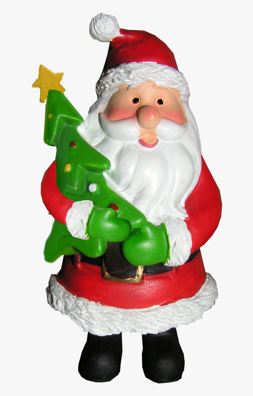 Father Christmas, Tree, Decoration - Christmas Tree And Father, HD Png Download