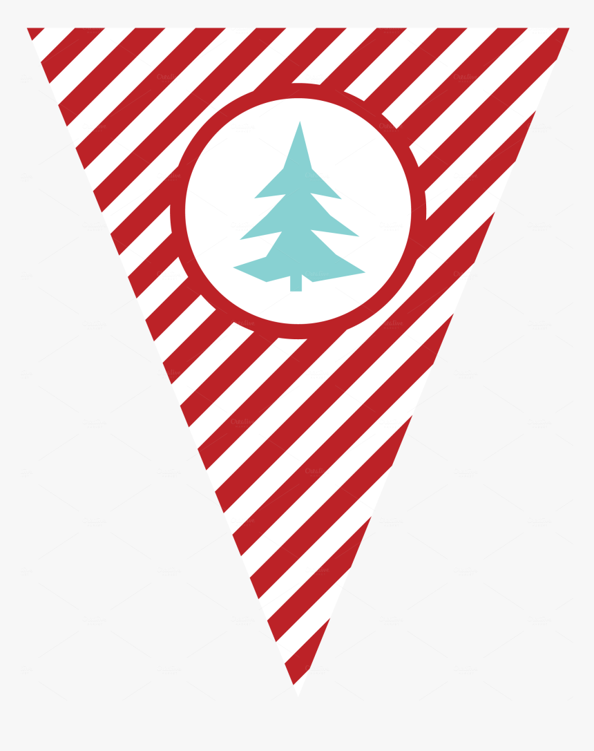 Aqua Red Merry Xmas Banner Objects On Creative Market - Colores De Barber Shop, HD Png Download