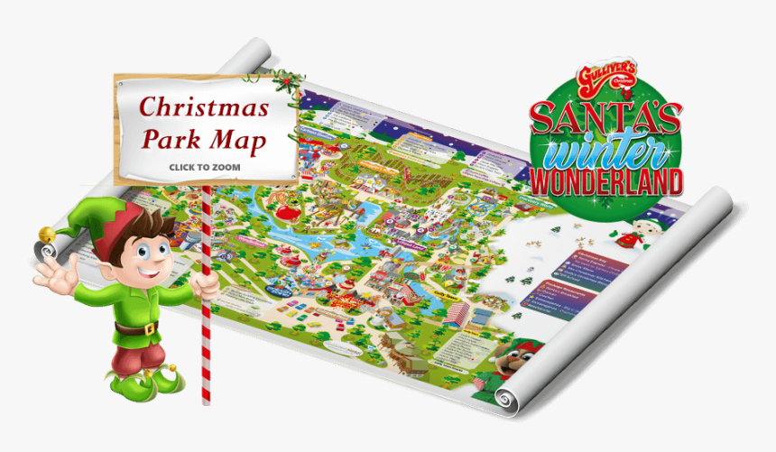 Warrington Christmas Park Map - Christmas Elf, HD Png Download