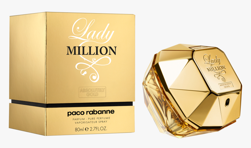 Perfume Clipart Perfume Spray - Lady Million Absolutely Gold Perfume, HD Png Download