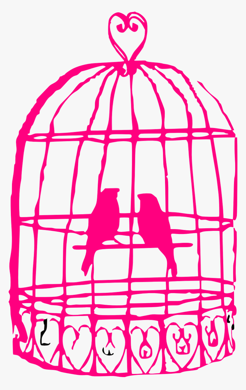 Birds In Cage Png, Transparent Png