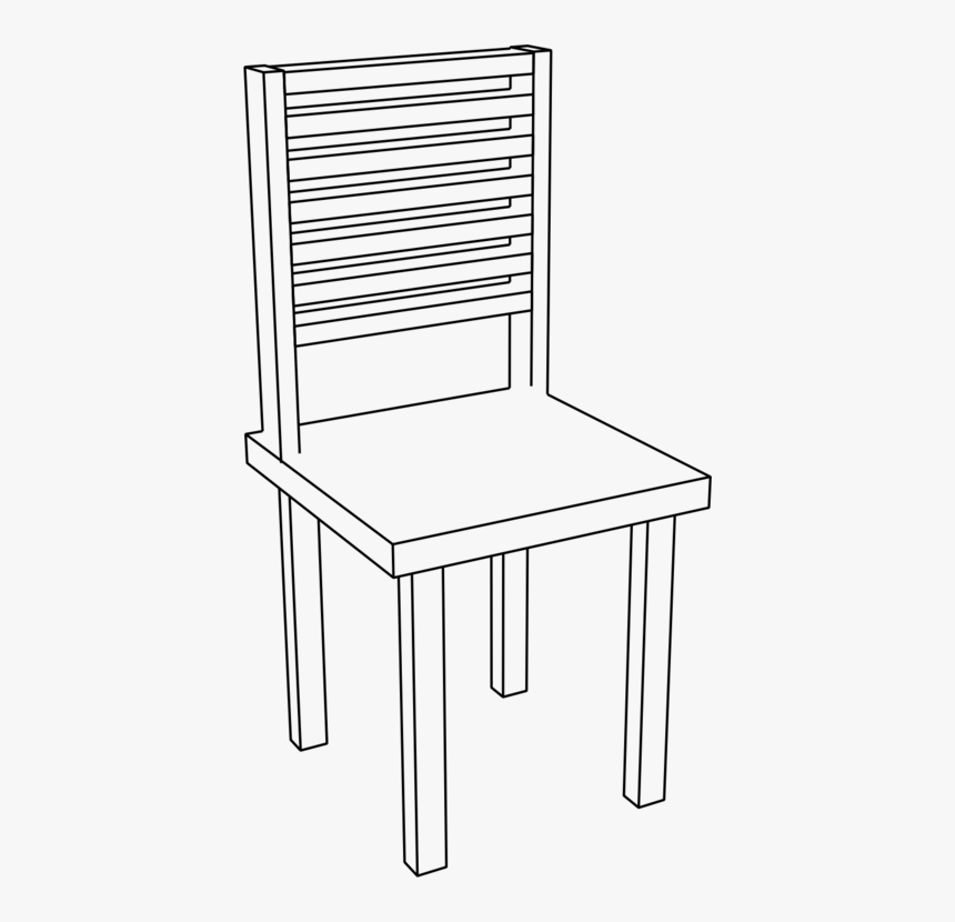 Transparent White Desk Png - Chair Png Black And White, Png Download