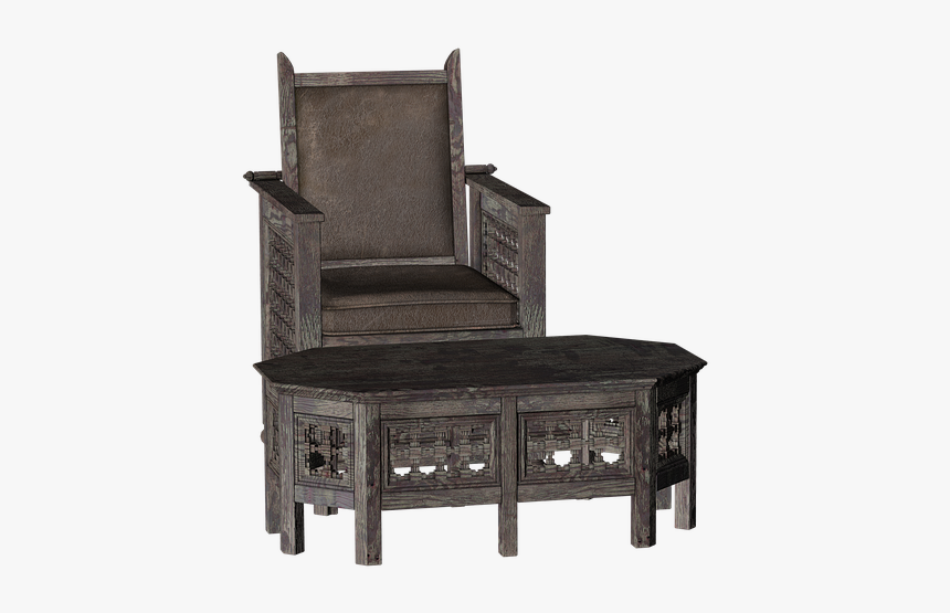 Chair, Table, Seat, Furniture, Wood, Brown - Chair, HD Png Download